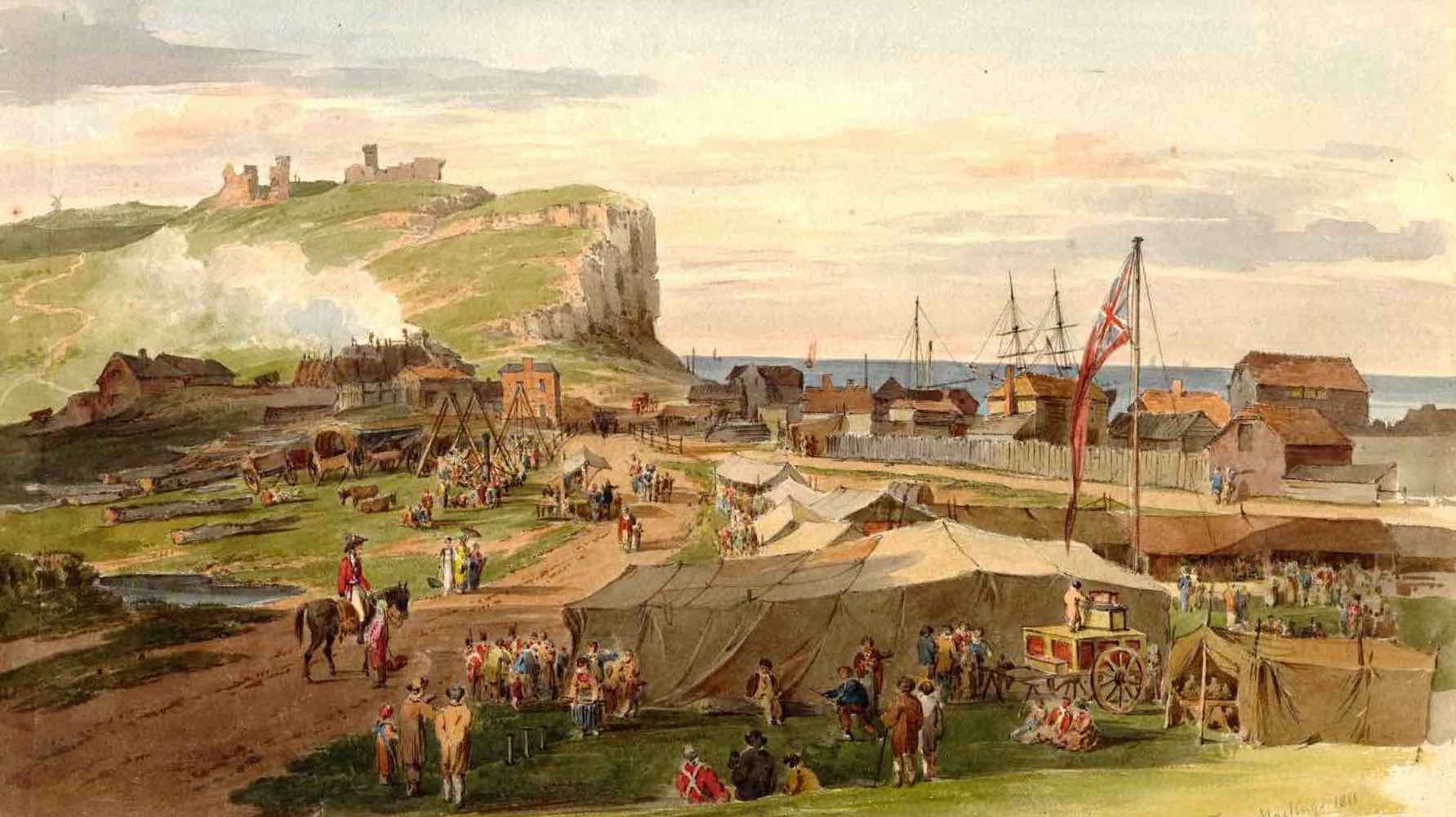 Painting of the Rock Fair, 1811 July by Paul Sandby Munn for Rock On, Rock Fair project by MSL Projects