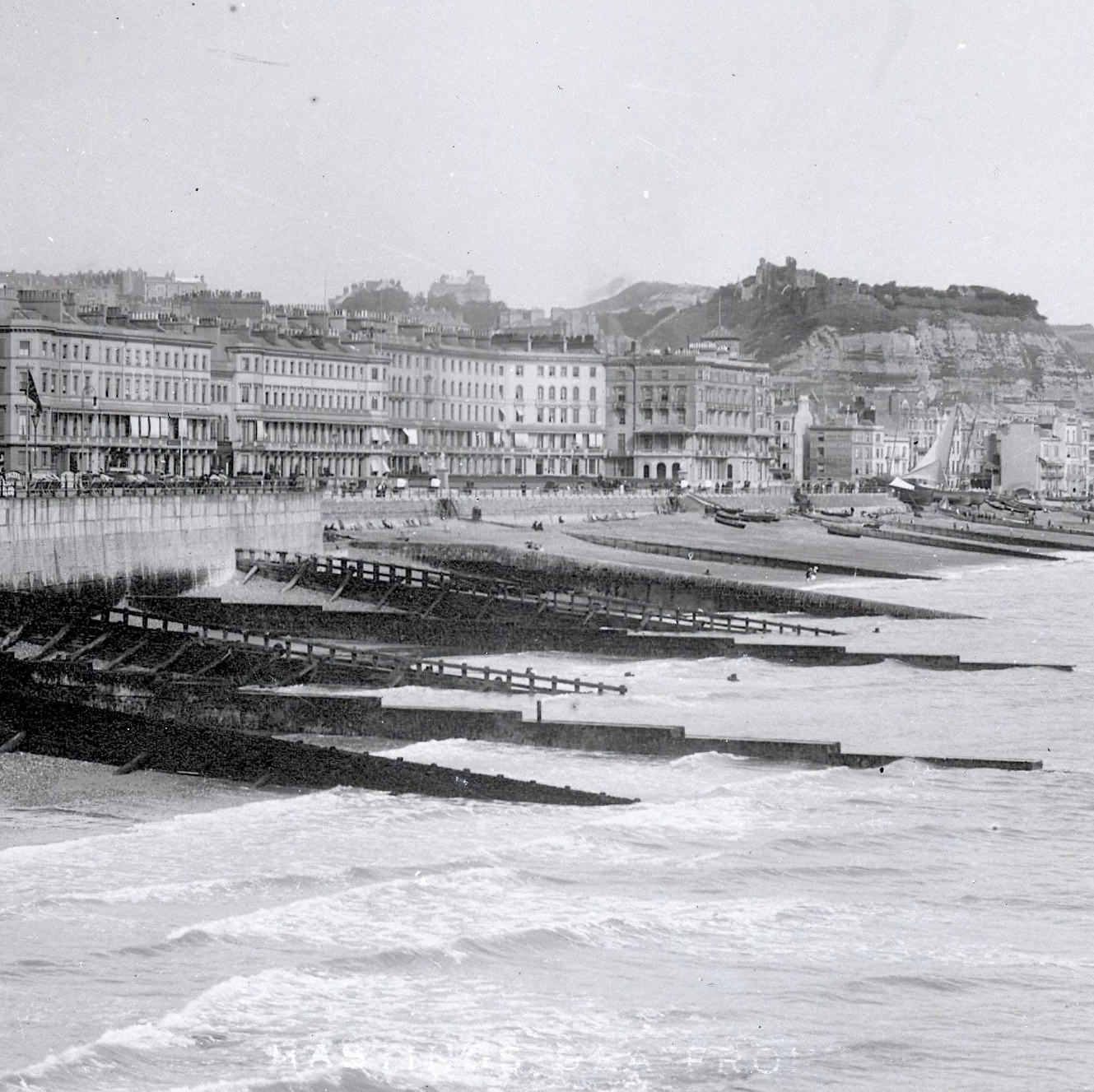 View of Hastings looking east from Hastings pier c.1905 for MSL Discovery Day